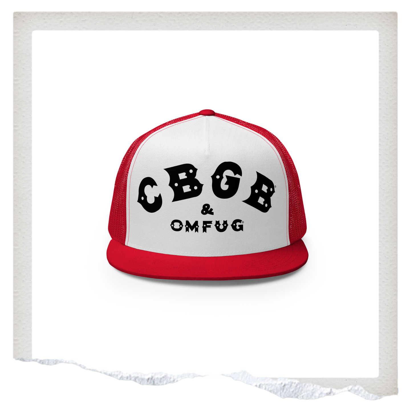 CBGB Red Trucker Hat
