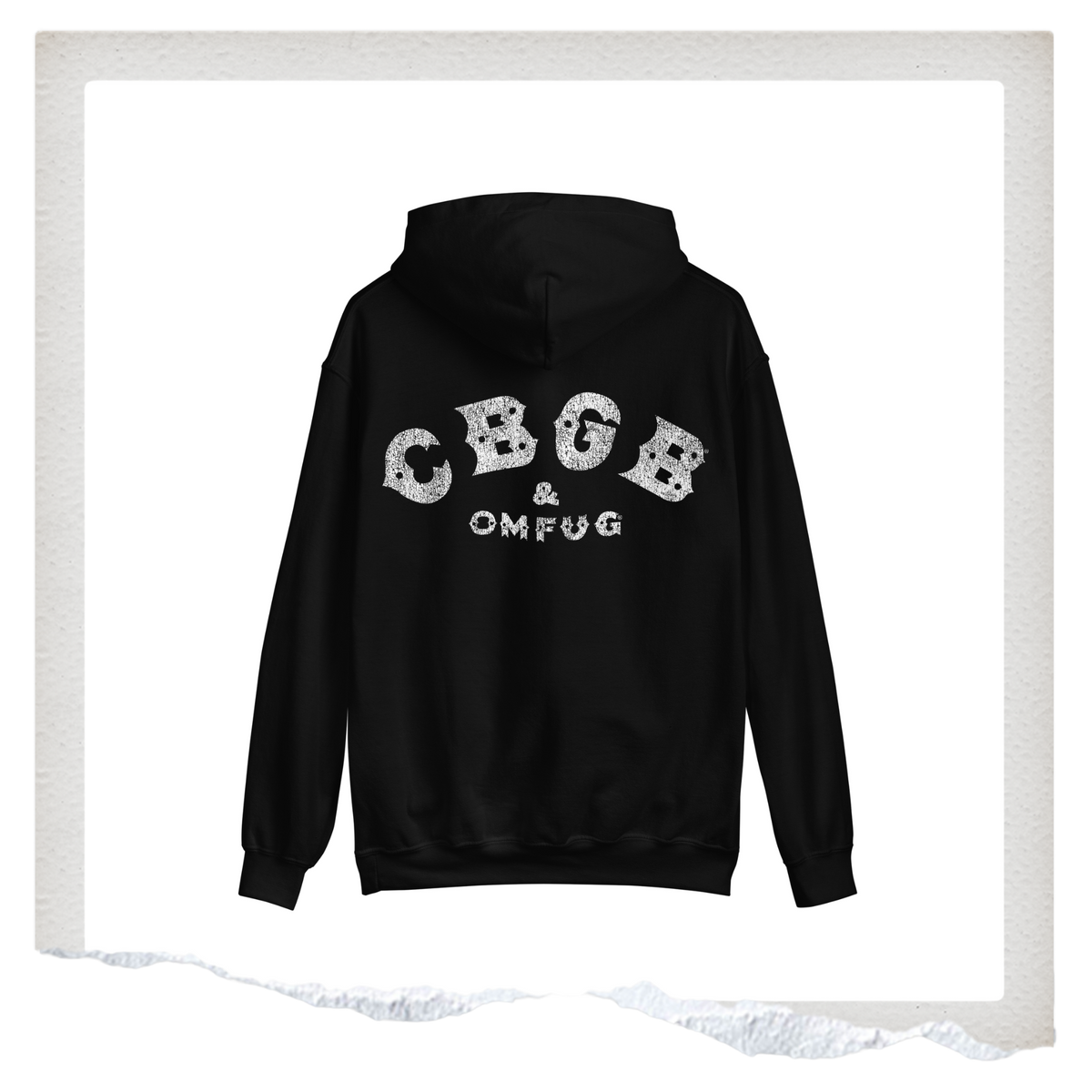 Classic Distressed CBGB Logo Hoodie