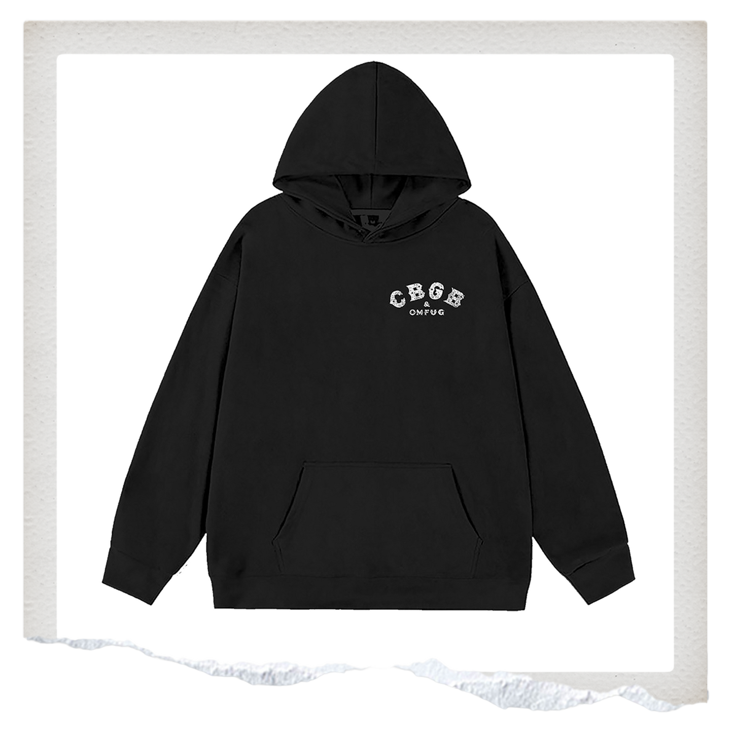 Distressed CBGB Logo Hoodie
