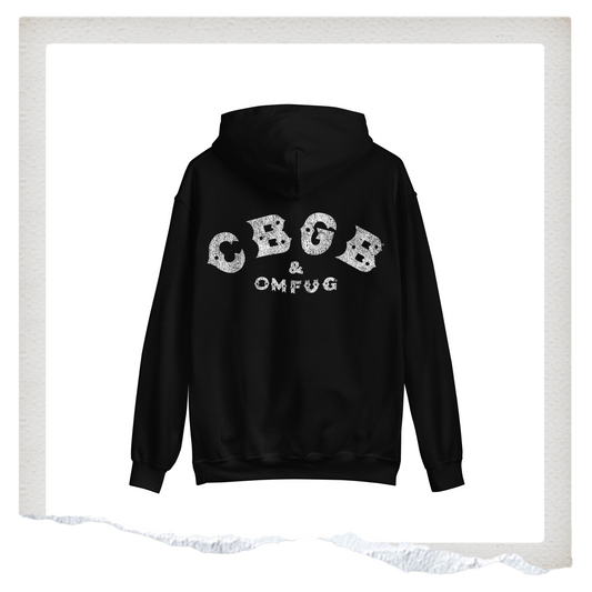 Classic Distressed CBGB Logo Hoodie