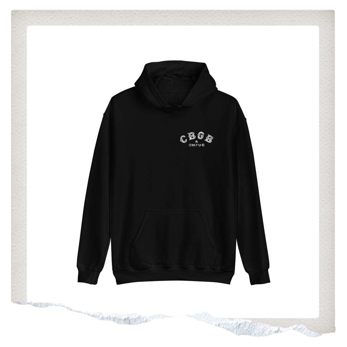 Classic Distressed CBGB Logo Hoodie